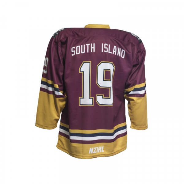 South Island Skate of origin Back Custom Ice Hockey Jersey