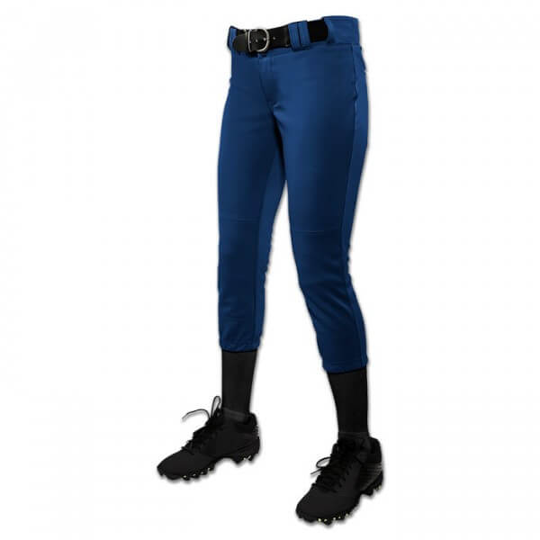 CHAMPRO WOMENS LOW-RISE PANT - Navy baseball softball pants