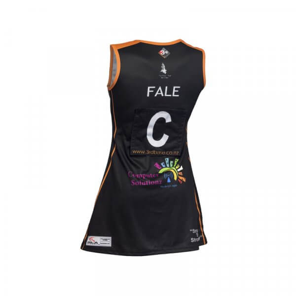 3rd Base Netball Back Custom Netball Uniforms